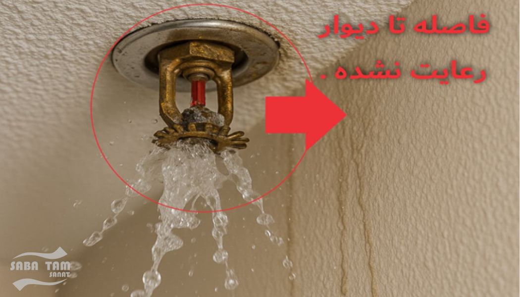 فاصله استاندارد اسپرینکلر